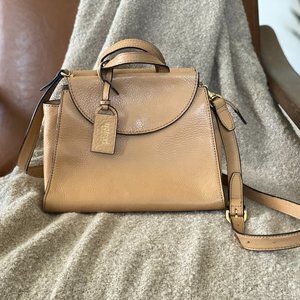 Kate Spade Saturday Tan Color 100% Genuine Leather Crossbody Bag